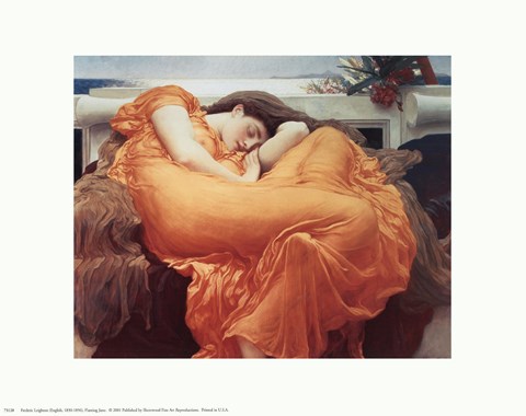 Framed Flaming June, c.1895 Print