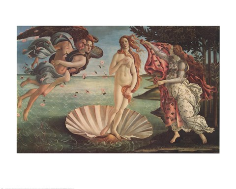 Framed Birth of Venus Print