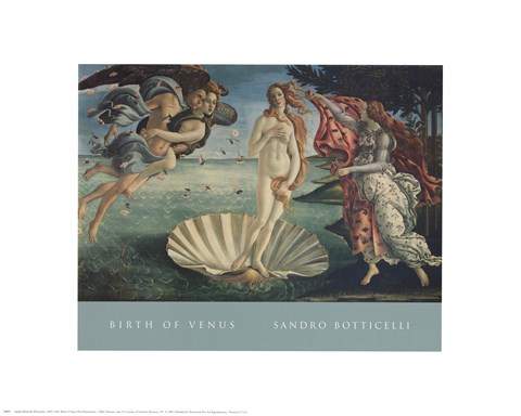 Framed Birth of Venus Print
