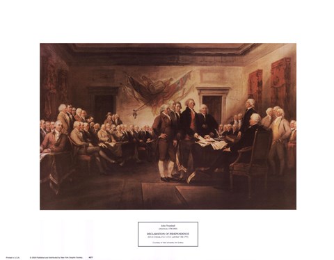 Framed Declaration of Independence Print