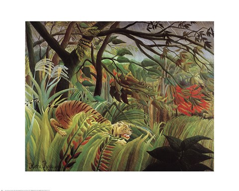 Framed Surprised! Storm in the Forest Print