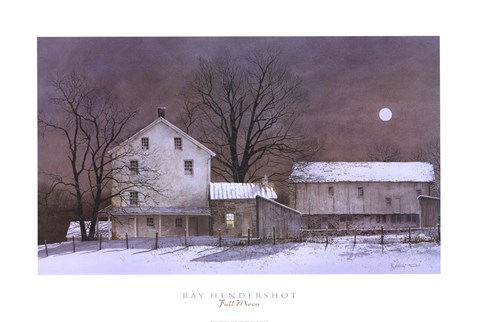 Framed Full Moon Print