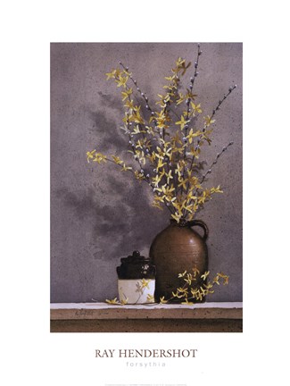Framed Forsythia Print