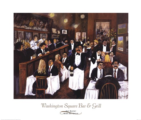 Framed Washington Square Bar &amp; Grill Print