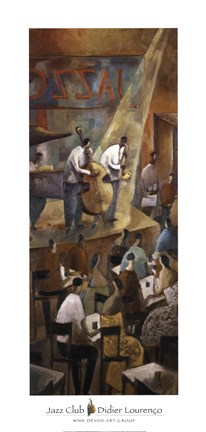 Framed Jazz Club Print