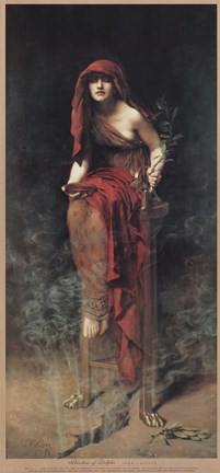 Framed Priestess of Delphi Print