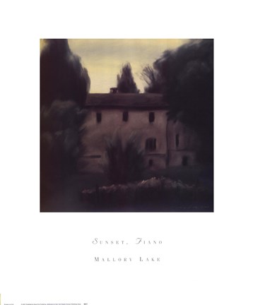 Framed Sunset, Fiano Print