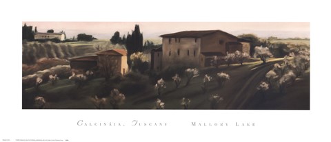 Framed Calcinaia, Tuscany Print