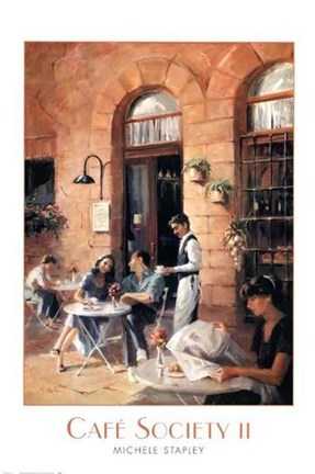 Framed Cafe Society II Print