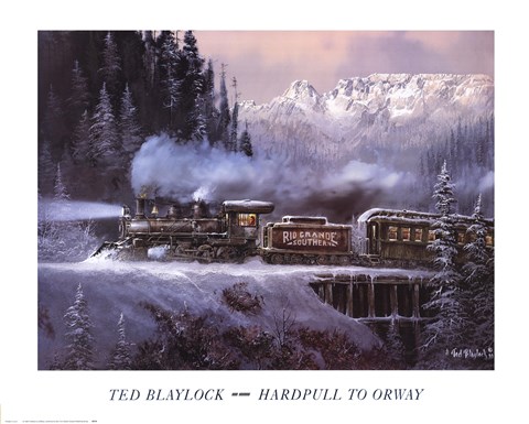 Framed Hardpull to Orway Print