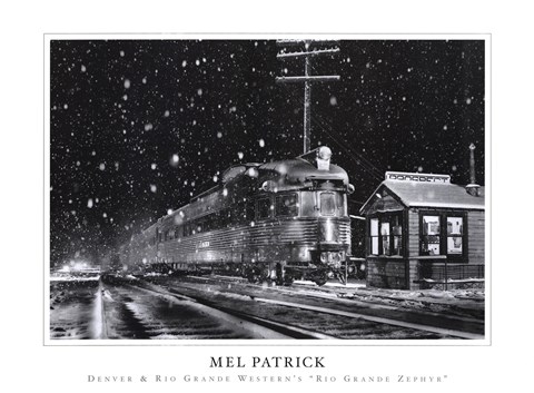 Framed Denver &amp; Rio Grande Western's Rio Grande Zephyr Print