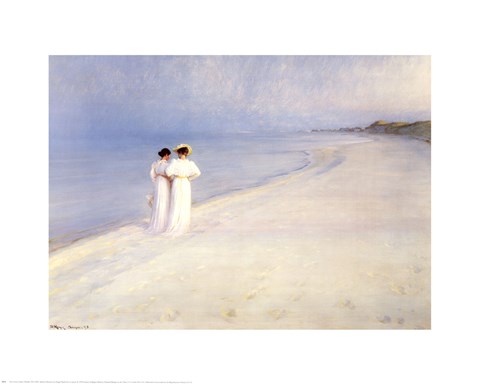 Framed Summer Afternoon on Skagen Beach Print