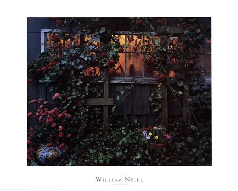 Framed Flower Garden Print