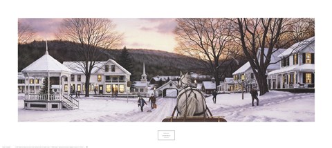 Framed Sleigh Bells Print