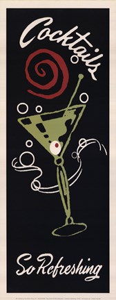 Framed Cocktails So Refreshing Print