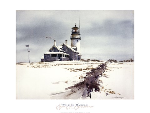 Framed Cape Cod Lighthouse Print
