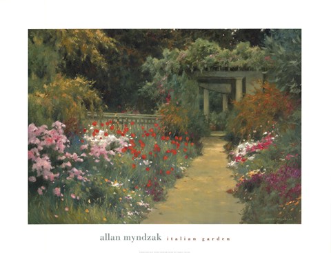 Framed Italian Garden Print