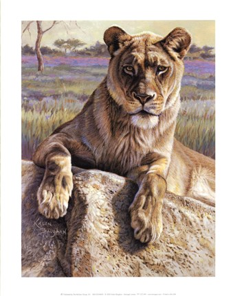 Framed Serengeti Lioness Print