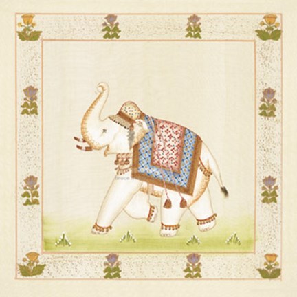 Framed Festival Elephant II Print