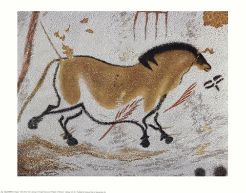 Framed Yellow Horse Print