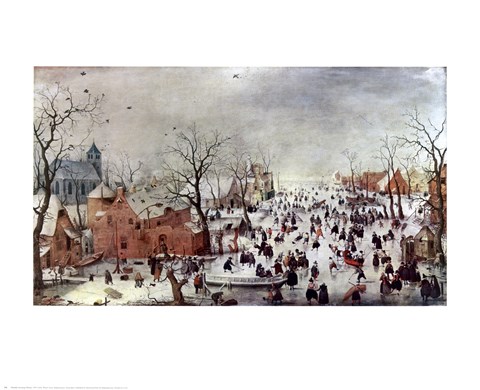 Framed Winter Scene Print