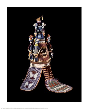 Framed Beaded Crown Print