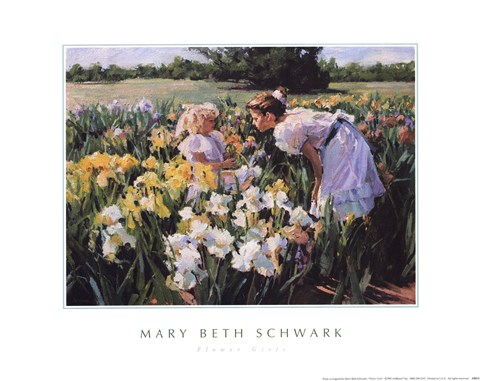 Framed Flower Girls Print