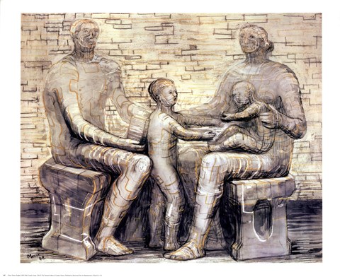 Framed Family Group Print