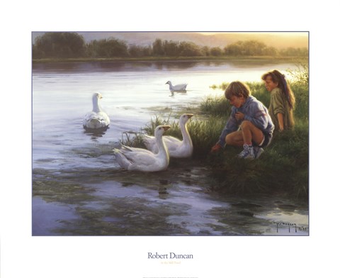 Framed At the Mill Pond Print