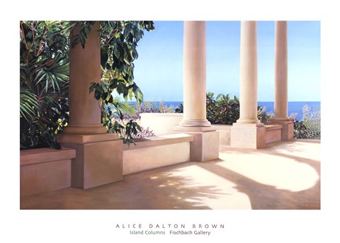 Framed Island Columns Print