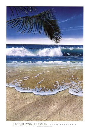 Framed Palm Breezes I Print