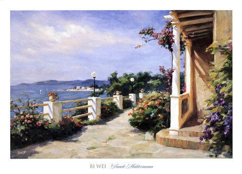 Framed French Mediterranean Print