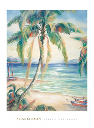 Framed Tropical Breeze II Print