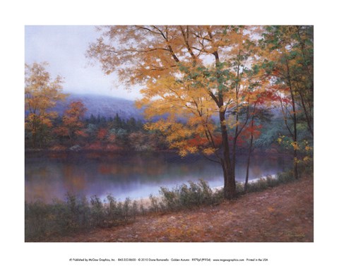 Framed Golden Autumn Print