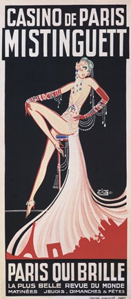 Framed Casino de Paris/Mistinguett Print