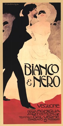Framed Bianco &amp; Nero Print