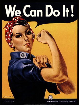 Framed We Can Do It! Print