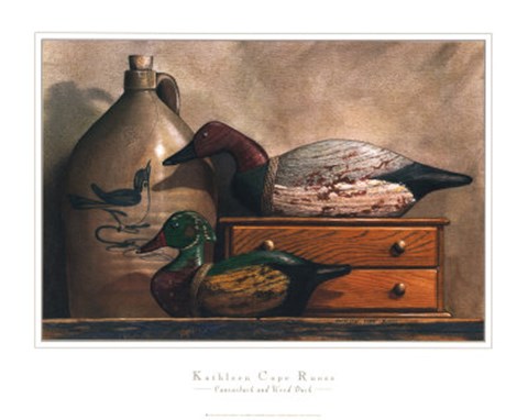 Framed Canvasback and Wood Duck Print