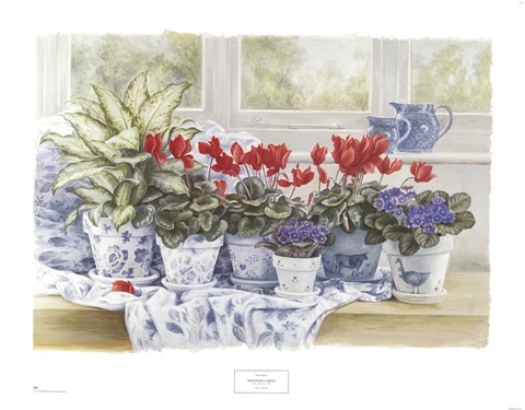 Framed Windowsill Garden Print