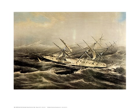 Framed Clipper Ship Comet Print