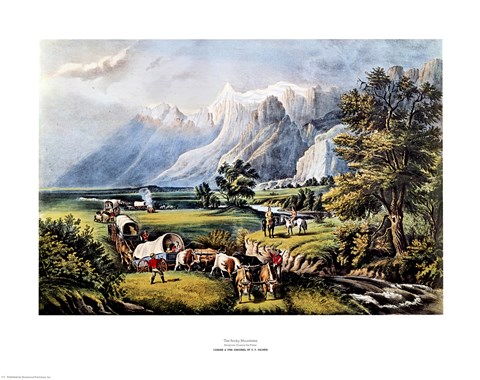 Framed Rocky Mountains Print