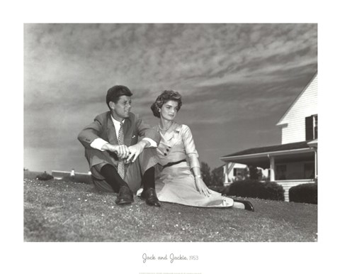 Framed Jack and Jackie, 1953 Print