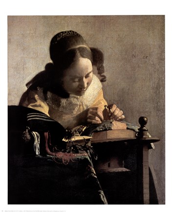 Framed Lacemaker Print