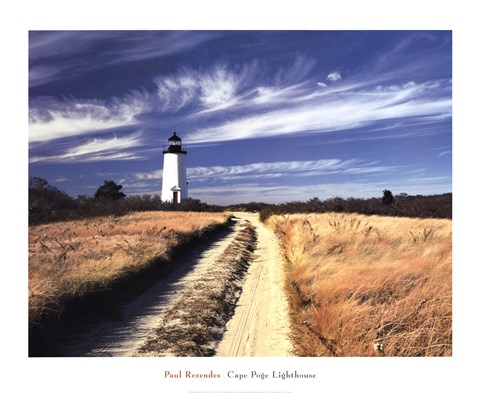 Framed Cape Poge Lighthouse Print