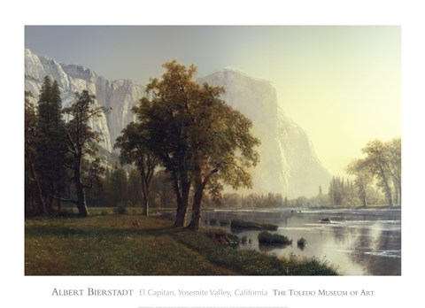 Framed El Capitan, Yosemite Valley, California, 1875 Print