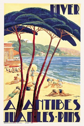 Framed Antibes/Hiver, ca. 1930 Print