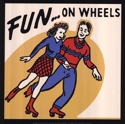 Framed Fun...On Wheels Print