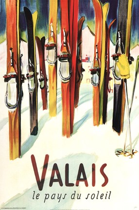 Framed Valais Print