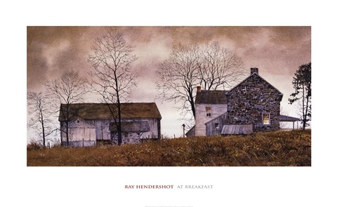 Framed At Breakfast Print