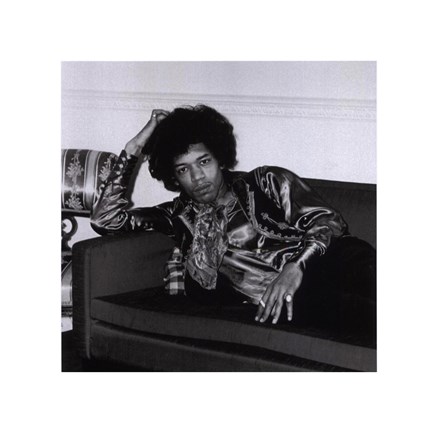 Framed Jimi Hendrix, London, England, 1967 (small) Print